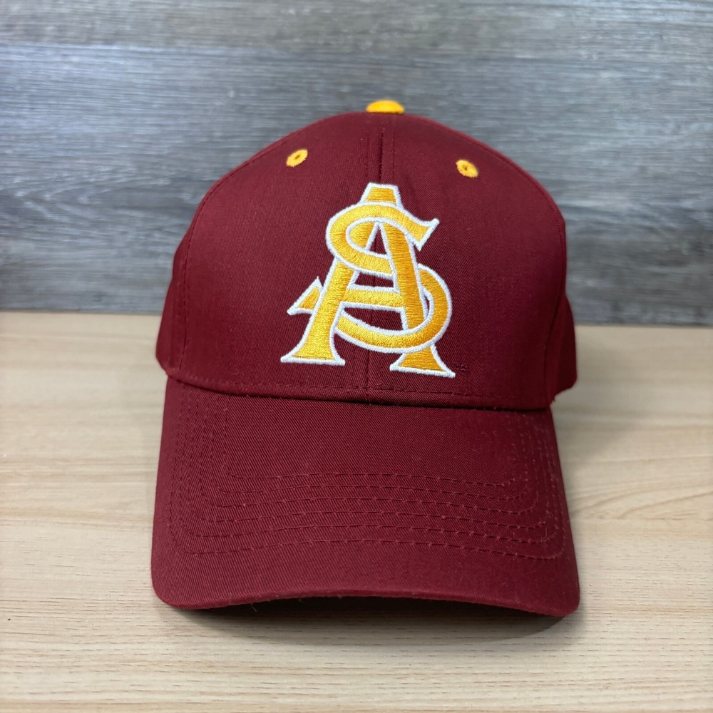 Arizona State Sun Devils‎ Hat Cap Strap Back Maroon Gold Adjustable NWOT